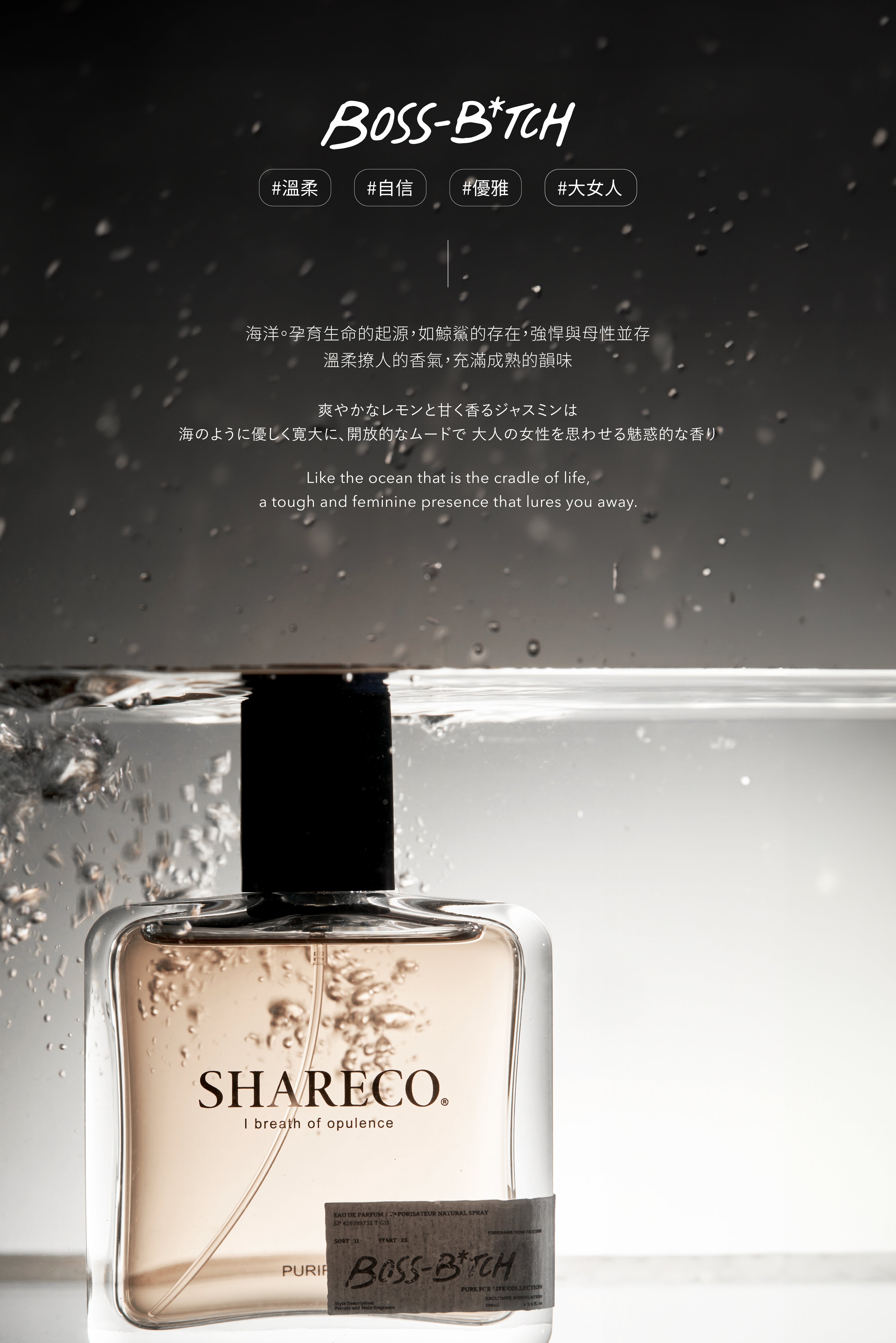 裸麝香香水 BOSS B*TCH｜100ML - SHARECO DESIGN