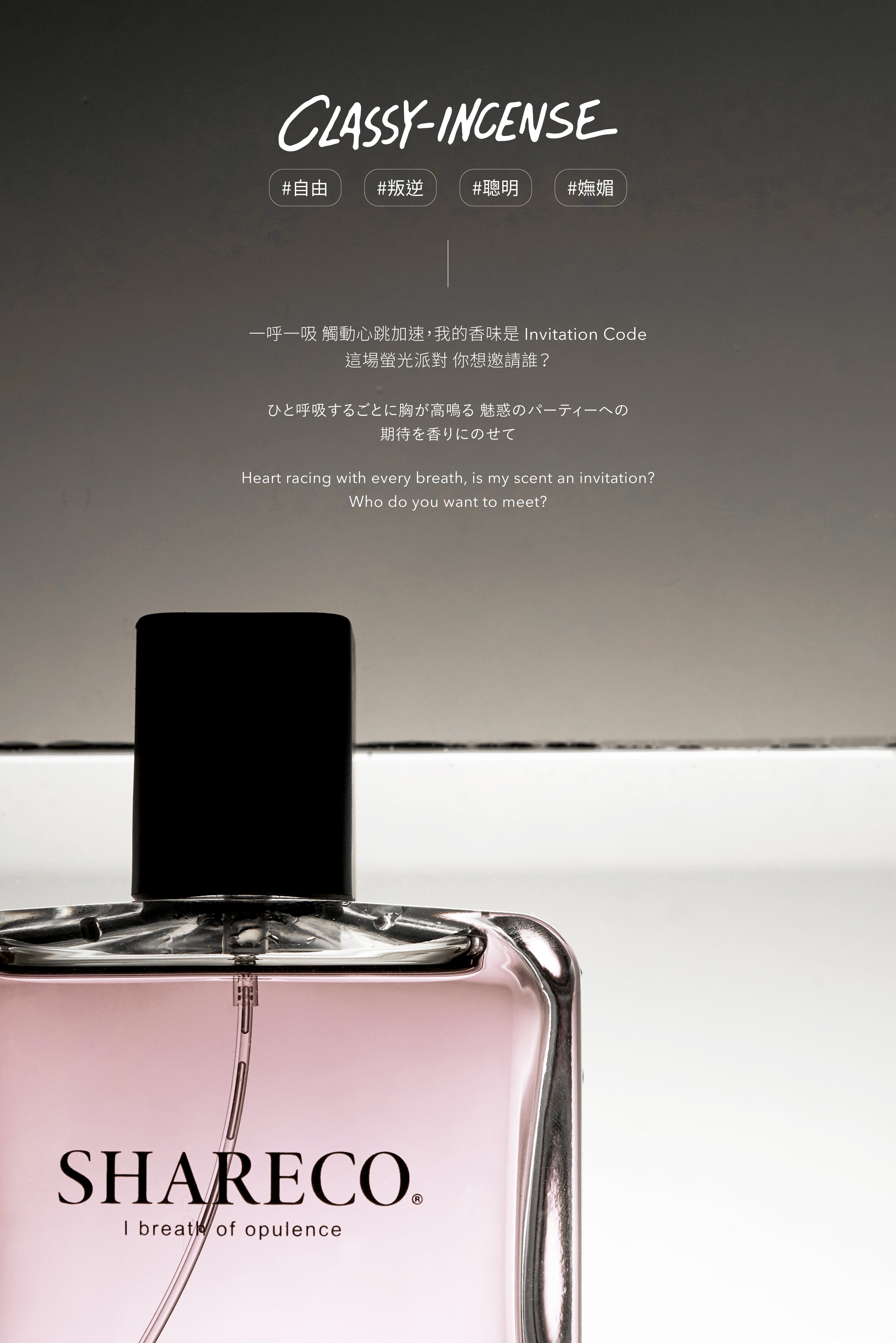 焚香草香水 CLASSY-INCENSE｜100ML - SHARECO DESIGN