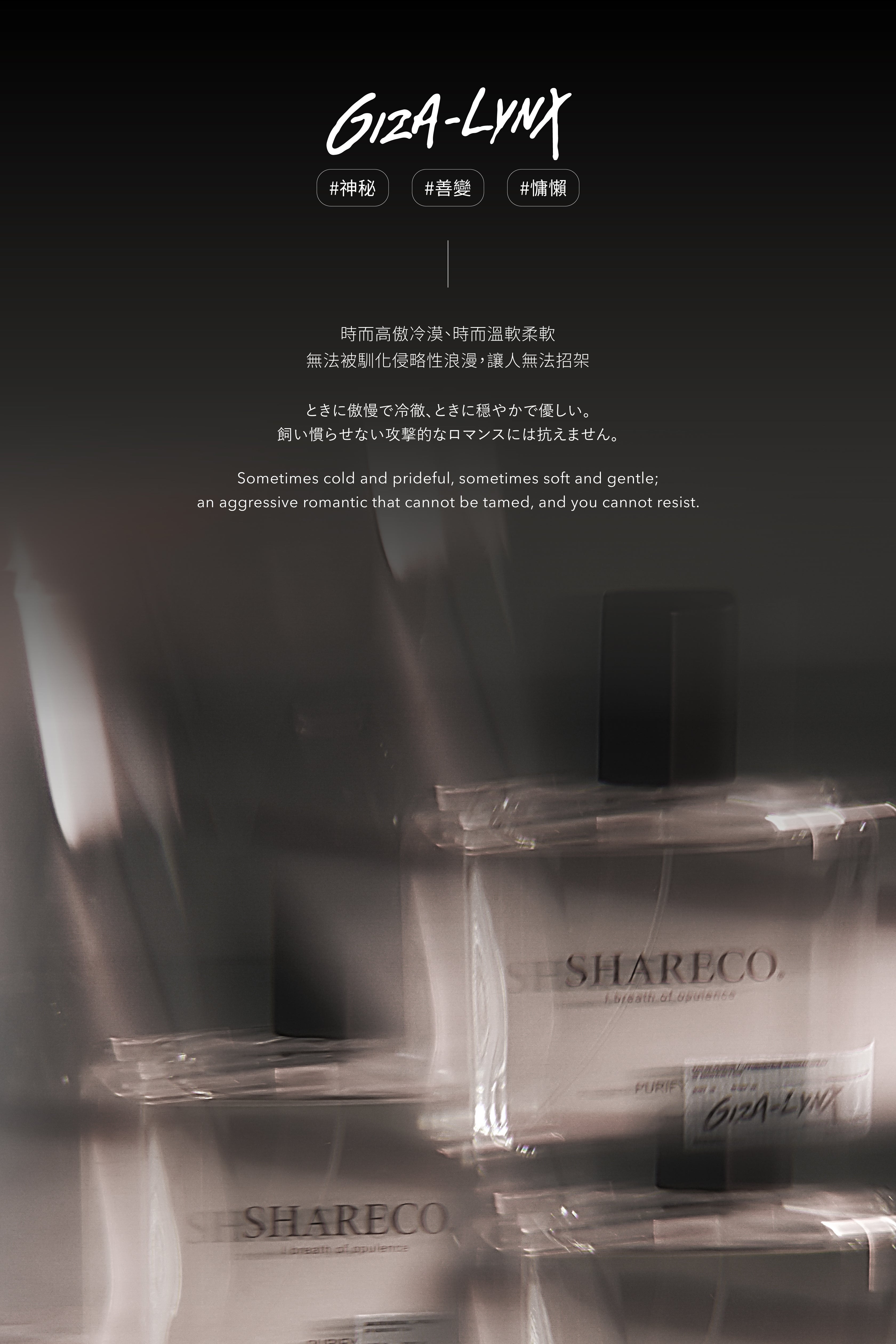 琥珀檀香香水 GIZA-LYNX｜100ML - SHARECO DESIGN